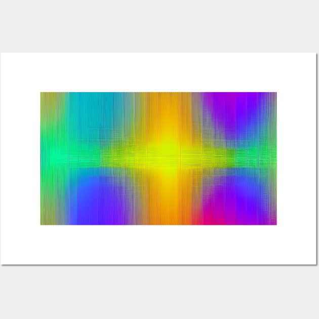 Rainbow Color Lines Wall Art by SmartPufferFish